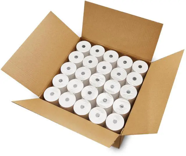 Main image of (50 Rolls) 3 1/8 x 230 Thermal Paper Receipt Rolls fits all Clover POS Cash Register Printers, Star Micronics SCP700 TSP100 TSP300 TSP400 TSP500 TSP600 TSP 700 TSP2000 CT S300, 50 GSM