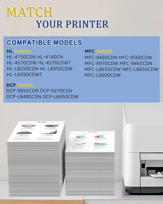 Alt view image 2 of 7 - 1 Pack TN315 TN336 TN315M TN310 Magenta Compatible Toner Cartridge Replacement for Brother TN315 TN336 TN315M TN310 Toner for HL-4140CW HL-4570CDW HL-4570CDWT MFC-9560CDW MFC-9970CDW Printer