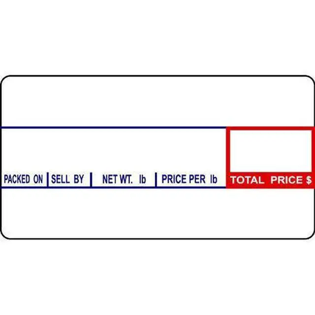 Alt view image 3 of 4 - Labels LST-8000 Thermal 36 Rolls - 36,000 Labels 58 x 30mm Printer Printing Scale Compatible with CAS LP-1000 CL-5000 CL-5500 CL-7200, Easy Weigh LS-100, VisionTech DLP-300 (8000, 36 Rolls)