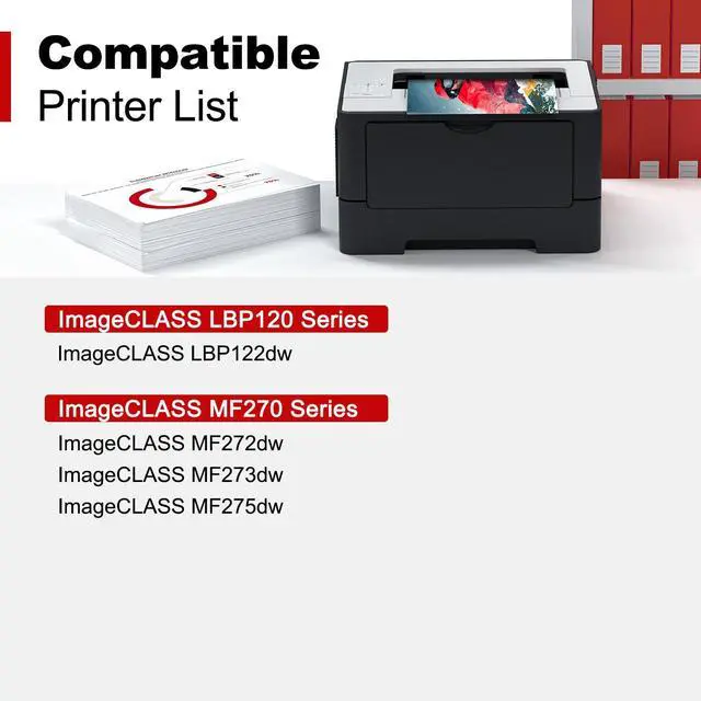 Alt view image 2 of 6 - 071 071H Black Toner Cartridge Compatible for Canon 071 High Yield 1 Pack | for Cannon ImageCLASS LBP122dw MF275dw MF273dw MF272dw LBP120 MF270 Printer Toner Cartridge 071 071H High Yield 2,500 Pages