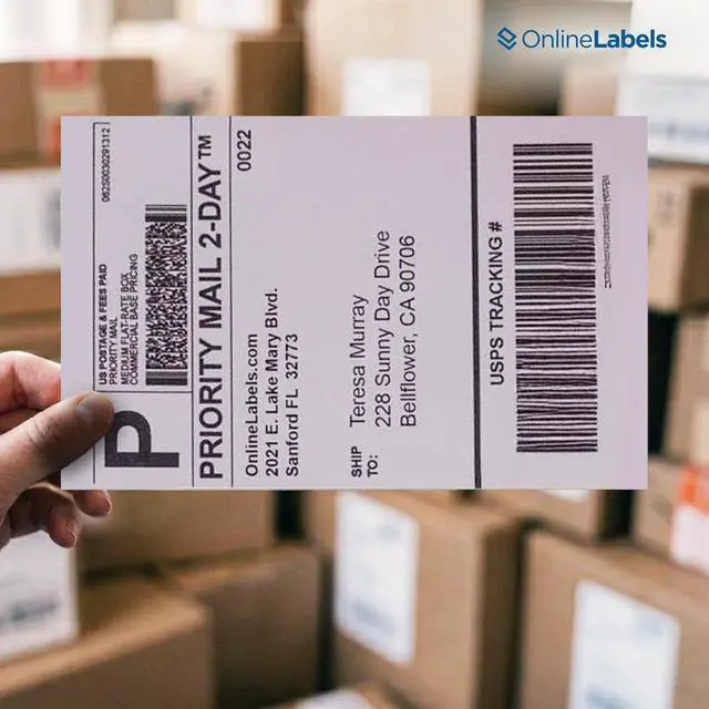Alt view image 2 of 6 - OnlineLabels 8.5" x 5.5" Half-Sheet Shipping Labels - Matte - 250 Sheets | Permanent Adhesive, Blank Rectangle Labels, Inkjet & Laser Compatible, Ideal for FBA, FedEx, USPS, & UPS Shipping
