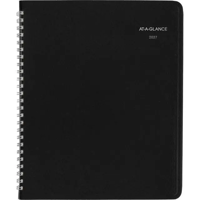 Alt view image 7 of 7 - 2027 Planner, Weekly & Monthly, 7" x 8.75", Executive Soft Cover, DayMinder, Black (G5460027)