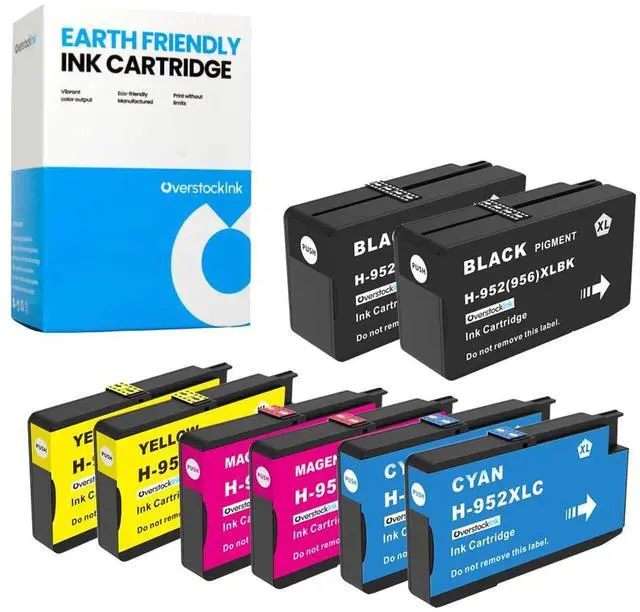Main image of 952 Printer Ink Cartridges XL 8-Pack High Yield for HP 952XL Compatible for HP 952 Work with OfficeJet Pro 8726 8727 8728 8730 8732M Printer (2 Black, 2 Cyan, 2 Magenta, 2 Yellow)