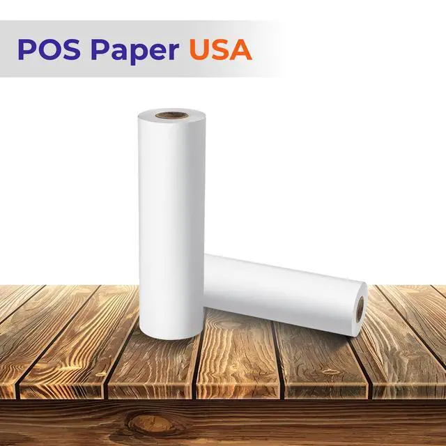 Alt view image 2 of 6 - 8 1/2" x 100' Heavy Thermal Paper for Brother PocketJet Printers (6 Rolls/Case) - BPA Free
