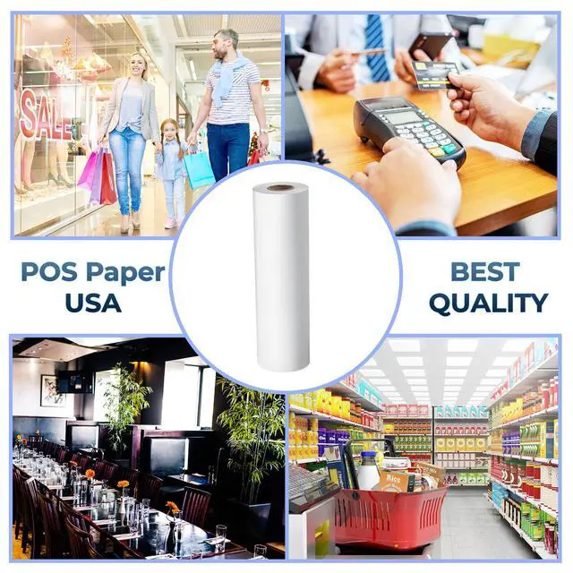 Alt view image 6 of 6 - 8 1/2" x 100' Heavy Thermal Paper for Brother PocketJet Printers (6 Rolls/Case) - BPA Free