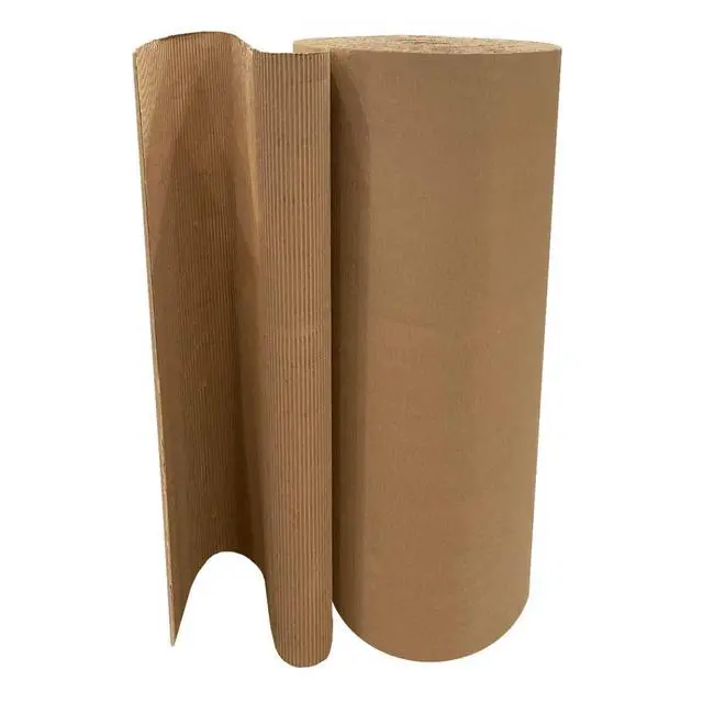 Alt view image 4 of 7 - UOFFICE Corrugated Wrap 48" x 250' x 1/8" Thick - B Flute - Cardboard Wrap