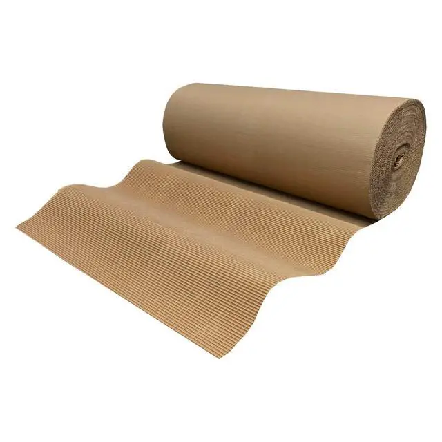 Alt view image 6 of 7 - UOFFICE Corrugated Wrap 48" x 250' x 1/8" Thick - B Flute - Cardboard Wrap
