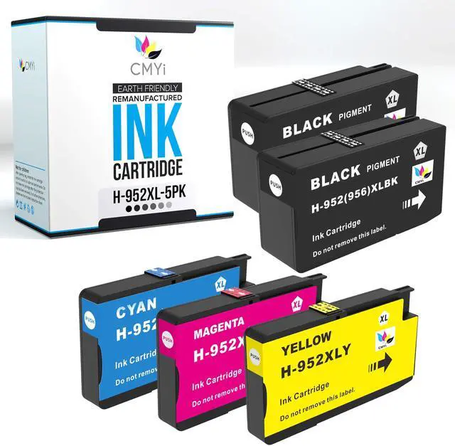 Main image of 952XL Replacement Combo Pack Ink Cartridge for HP OfficeJet Pro 8727, Pro 8728, Pro 8730, Pro 8732M, Pro 8734, Pro 8735, Pro 8736, Pro 8740 Printers (2 Black, 1 Cyan, 1 Magenta, 1 Yellow)