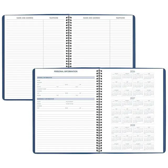 Alt view image 6 of 7 - 2027 Appointment Book Planner, Weekly, 8.25" x 11", Blue (709402027)