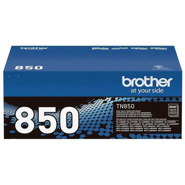 Alt view image 3 of 7 - Genuine TN850 Black High Yield Toner Cartridge, Up to 8,000 Pages, Bundle with Deco Essentials Printer eBook for HL-L6200DW, MFC-L5800DW, MFC-L5700DW, HL-L5200DW, HL-L5100DN, HL-L6400DW