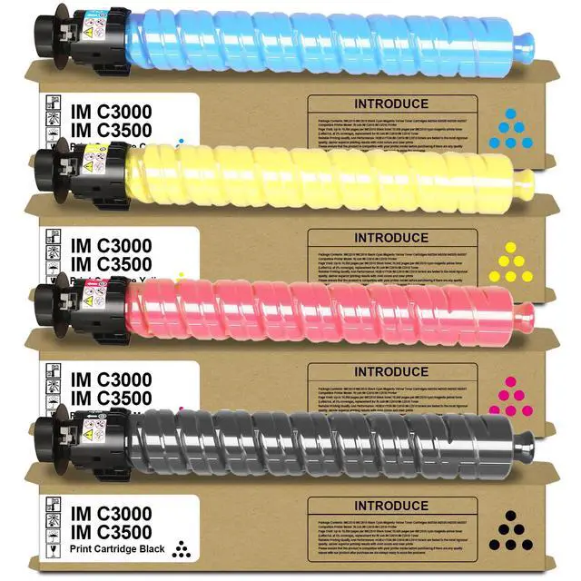 Main image of IM C3000 IM C3500 IMC3000 IMC3500 Toner Cartridge High Yield | Compatible with Ricoh 842251 842252 842253 842254 for Savin Lanier IM C3000 IM C3500 Printer(4 Pack)