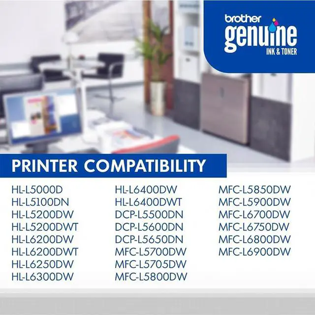 Alt view image 5 of 7 - Genuine TN850 Black High Yield Toner Cartridge, Up to 8,000 Pages, Bundle with Deco Essentials Printer eBook for HL-L6200DW, MFC-L5800DW, MFC-L5700DW, HL-L5200DW, HL-L5100DN, HL-L6400DW