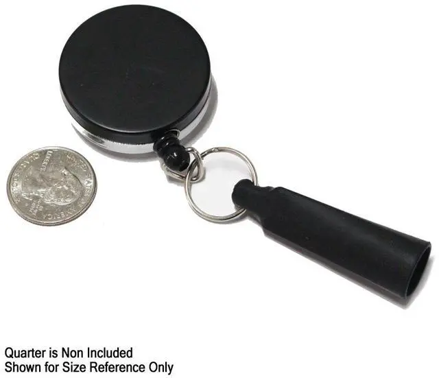 Alt view image 7 of 7 - 5 Pack - Heavy Duty Retractable Pull Pen Holder - Ideal for Markers & Carpenter Pencils - Nylon Cable, Self Retracting Reel & Tight Metal Belt Clip Retractable Carpenter Pencil Holder by Reel-N-Rite