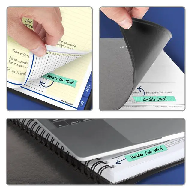 Alt view image 6 of 7 - 2027 Appointment Book Planner, Weekly & Monthly, 13-Month Jan-Jan, 8.25" x 11", QuickNotes, Black (769500527)