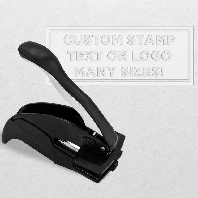 Main image of Personalized Business Custom Rectangular Logo or Text Embosser