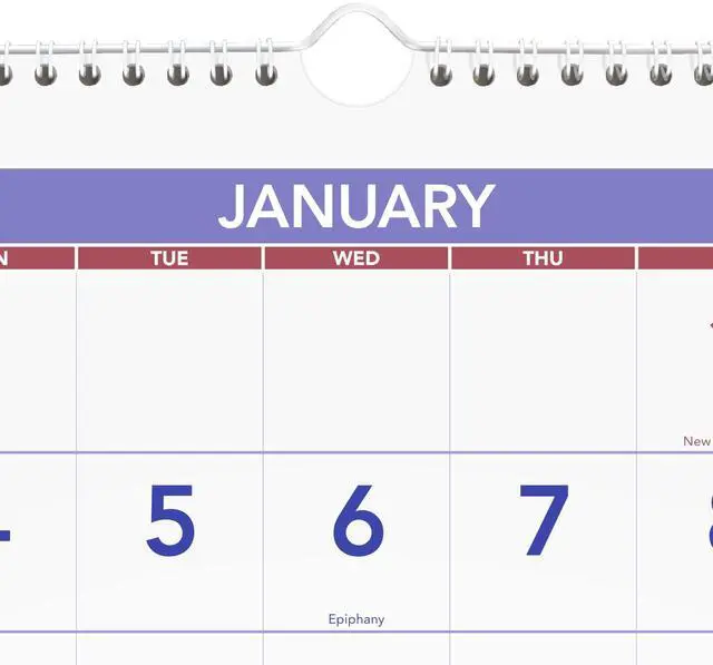 Alt view image 4 of 4 - 2027 Wall Calendar, 14-Month, Dec-Jan, 12" x 27", Vertical 3-Month Reference (PM112827)