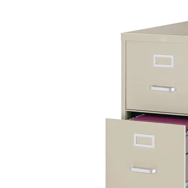 Alt view image 2 of 4 - 4-Drawer Vertical File Cabinet, Letter, Lockable, Putty | 24.4in D x 14.9in W x 51.97in H, for secure document storage