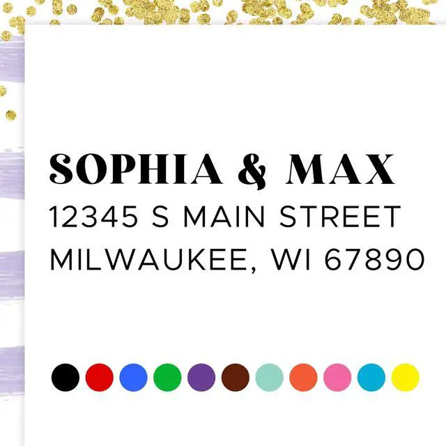 Main image of Personalized Return Address Stamp Custom Self Inking Rubber Stamp (Large, The Statement)