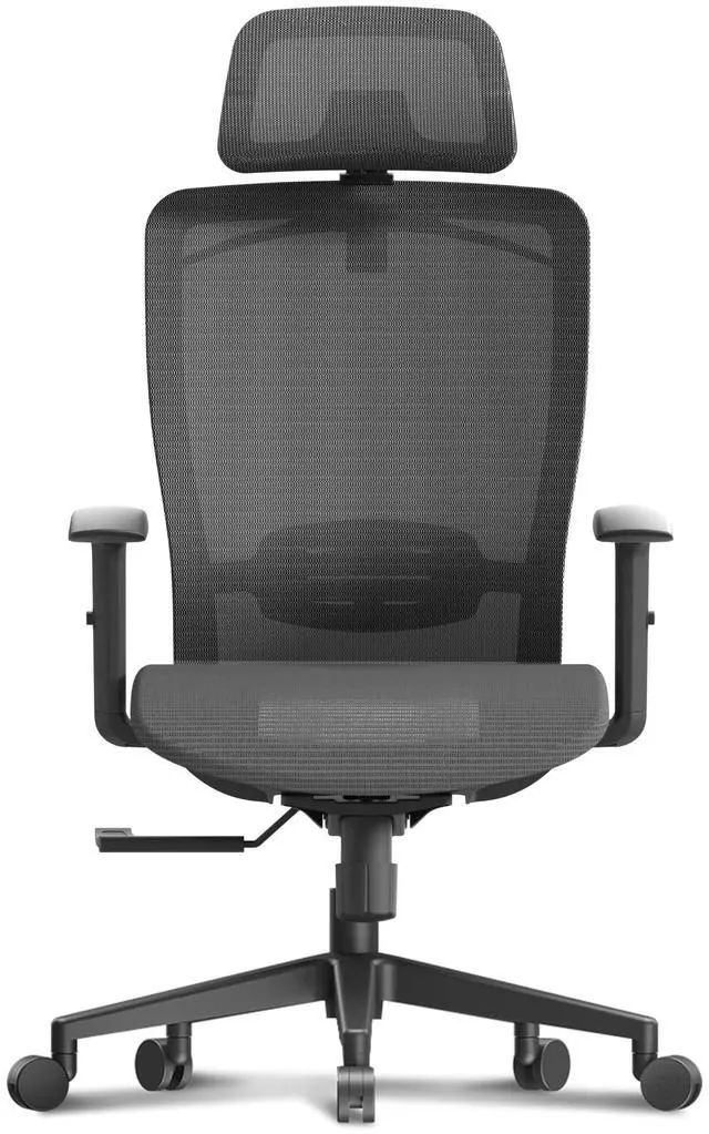 Alt view image 4 of 7 - Ergonomic Office Chair, High Back Mesh Swivel Computer Chair, Executive Office Desk Chairs, with Adjustable Lumbar Support/2D Headrest/90-130° 3-Level Reclining, OC3 Air, Gray