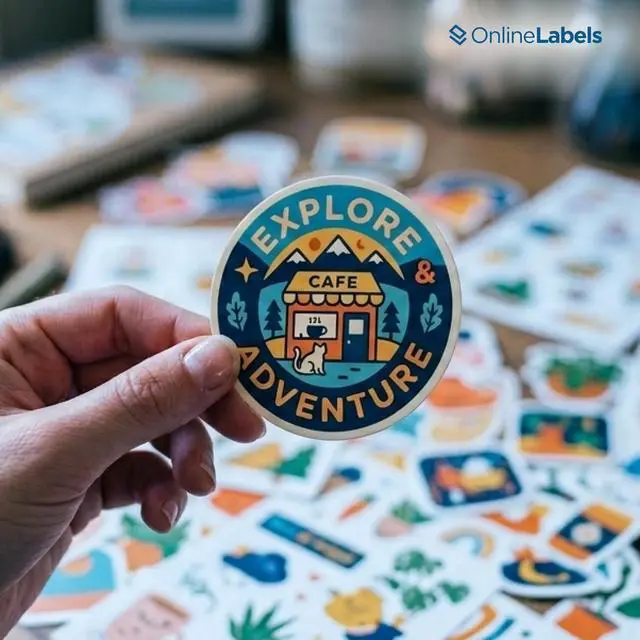 Alt view image 3 of 7 - OnlineLabels 8.5" x 11" Sticker Paper - Waterproof Matte - Inkjet Only | 10 Sheets, Permanent Adhesive, Blank Vinyl-Like Full Sheet White Labels, Inkjet Compatible, Works With Cricut & Silhouette