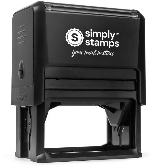 Main image of Custom Line Stamps | Custom Text Office Stamp | Short or Long | 20 Font Choices | Multiple Color Options | Up to 8 Lines of Text | Perfect for Personal or Professional Use (7-Line, Short)
