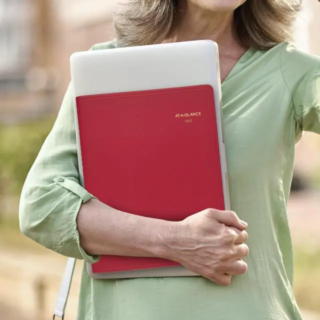 Alt view image 3 of 7 - 2027 Appointment Book Planner, Weekly, 8.25" x 11", Red (709401327)