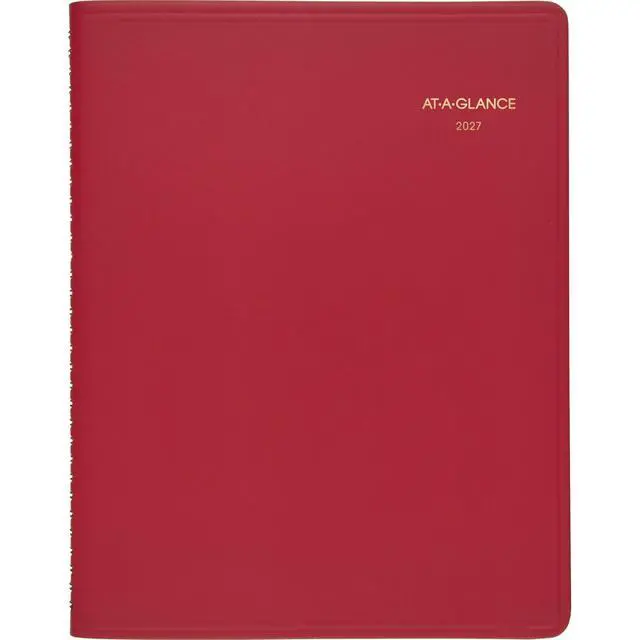 Alt view image 7 of 7 - 2027 Appointment Book Planner, Weekly, 8.25" x 11", Red (709401327)