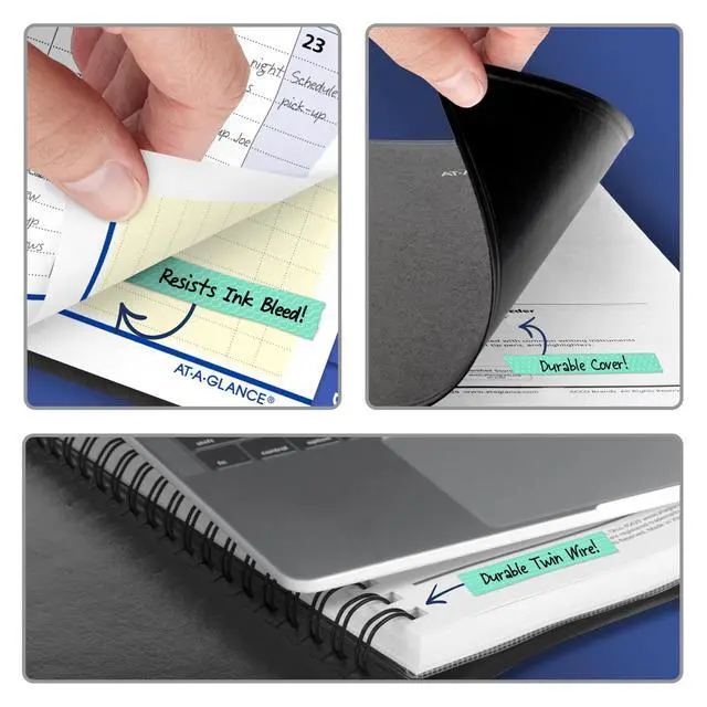 Alt view image 6 of 7 - 2027 Appointment Book Planner, Daily & Monthly, 5" x 8", QuickNotes, Black (76040527)