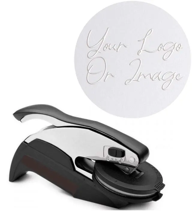 Main image of Custom Logo Embosser Seal Stamp Your Own Design Personalized Rectangle or Round 2X 1 or 1 x 5/8" or 2 inch (2" Round)