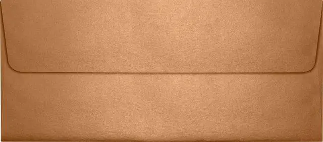 Alt view image 2 of 2 - #10 Business Envelopes | Peel & Press | 4 1/8" x 9 1/2" | Copper Metallic | 80lb. Text | 50 Qty