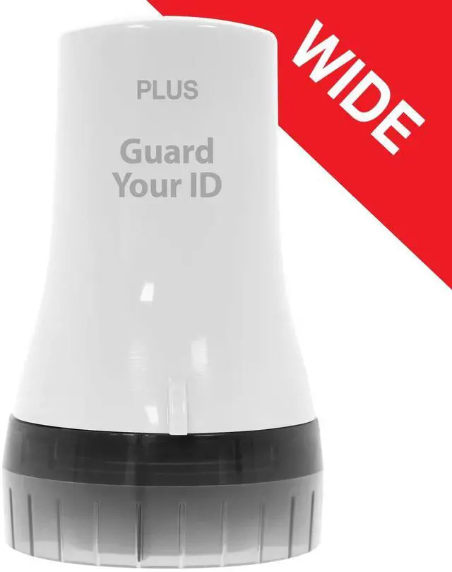 Main image of Guard Your ID Wide Identity Theft Protection Roller Stamp for Mail, White