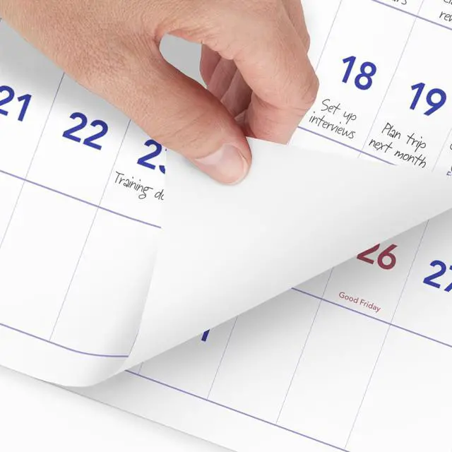 Alt view image 2 of 5 - 2027 Wall Calendar, 15-Month Dec-Feb, 24" x 12", Horizontal 3-Month Reference (PM142827)