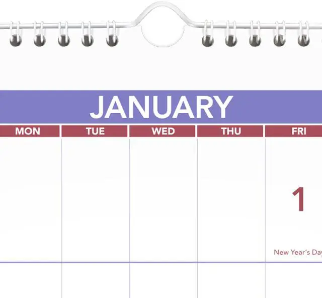 Alt view image 4 of 5 - 2027 Wall Calendar, 15-Month Dec-Feb, 24" x 12", Horizontal 3-Month Reference (PM142827)