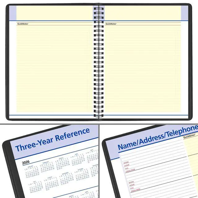 Alt view image 6 of 7 - 2027 Planner, Monthly, 7" x 8.75", QuickNotes, Black (76080527)