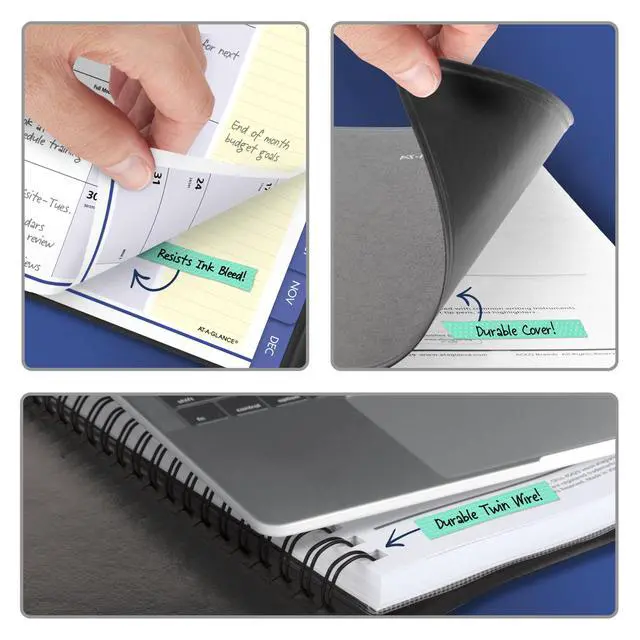Alt view image 5 of 7 - 2027 Planner, Monthly, 8.25" x 11", QuickNotes, Black (76060527)