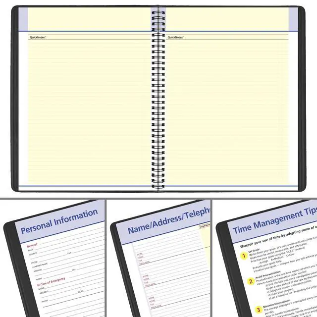 Alt view image 6 of 7 - 2027 Planner, Monthly, 8.25" x 11", QuickNotes, Black (76060527)