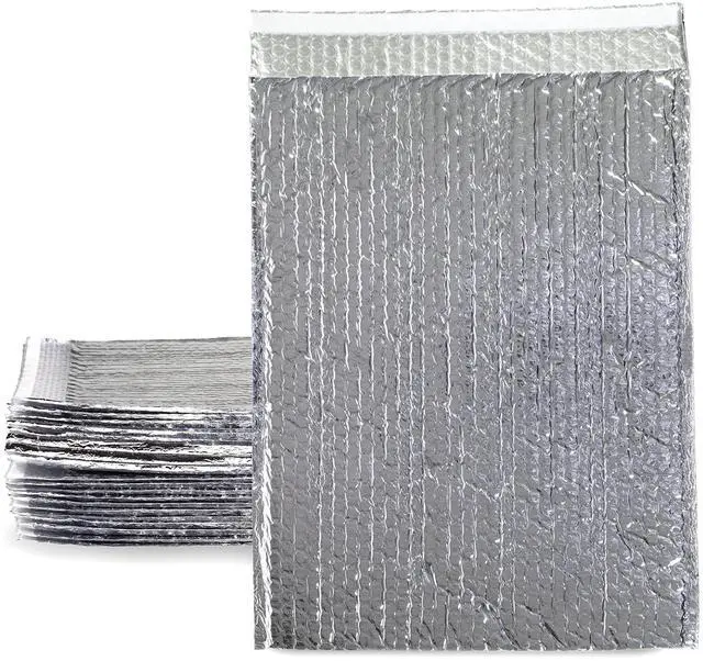Main image of Thermal Insulated Bubble Mailer 12" x 17" - 75-Pack - Heat-Protective & Lightweight Bubble Mailer that Protects Temperature-Sensitive Contents, Food Grade Shipping Material