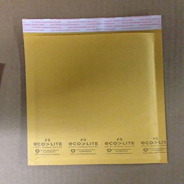 Alt view image 2 of 2 - Kraft Bubble Mailer, #0, 6.5" x 9" - DVD SIZE - Pack of 500 From The Boxery