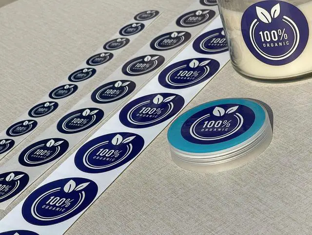Alt view image 6 of 7 - Custom Stickers Label Rolls, Build Your Own Stickers/Labels Any Design Premium Gloss BOPP Custom Sticker, Personalized Stickers for Business Logo, Custom Printed Sticker Labels 50+ (2 Inch Square)