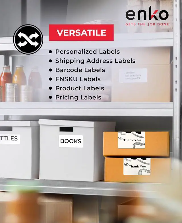 Alt view image 4 of 6 - 30256 48 Rolls | 14400 Address and Shipping Labels (2-5/16 x 4 in) | Direct Thermal Return Mailing and Barcode Labels Compatible with Dymo LabelWriter 450 Turbo and 4XL Printers