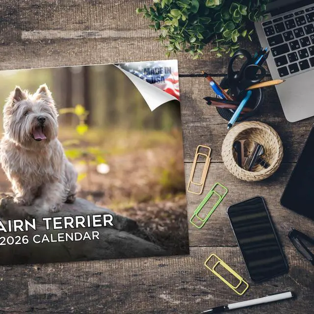 Alt view image 5 of 7 - Cairn Terrier Calendar 2026 2027 14 Month Wall Calendar | Dog Lover Gift, Thick 100# No-Bleed Paper, Large Writing Blocks, Made in USA, Small Terrier Decor, Teacher Gift