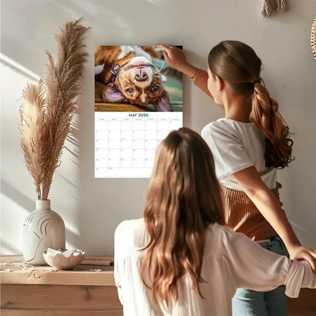 Alt view image 2 of 7 - Basenji Calendar 2026 2027 14 Month Wall Calendar | Dog Lover Gift, Thick 100# No-Bleed Paper, Large Writing Blocks, Made in USA, Barkless Dog Decor, Teacher Gift