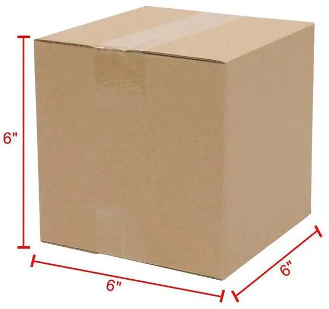 Alt view image 2 of 6 - 100 Packs 6 x 6 x 6 inches Cardboard Paper Boxes Mailing Packing Shipping Box Corrugated Carton for Shipping Small Light-Weight Items (6 x 6 x 6 inch)