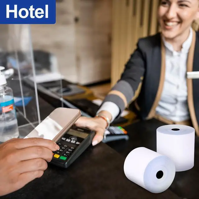 Alt view image 5 of 7 - 50 Rolls3x95 2 Ply Kitchen Printer Paper for Star SP700, Carbonless Register Rolls White/Yellow Receipt Paper POS Cash Register