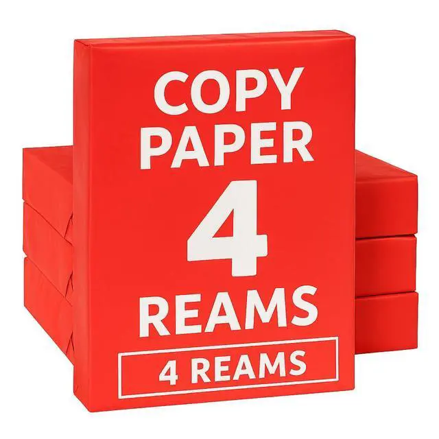 Alt view image 4 of 4 - Copy Paper 4 Reams, 500 Sheets Each, 94 Bright, 8.5 x 11" Multipurpose Printer Paper for Home, Office, School Jam-Free, Acid-Free, High Performance
