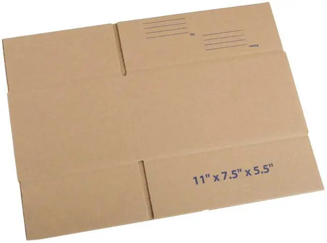 Alt view image 4 of 7 - 11x7.5x5.5" Shipping Boxes 30 Pack, Corrugated Cardboard Mailers | Sturdy corrugated cardboard easy fold kraft surface fits shoes toys books ideal for moving storage shipping
