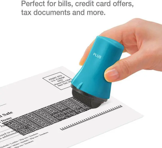 Alt view image 4 of 7 - Guard Your ID Wide Identity Theft Protection Roller Stamp for Mail