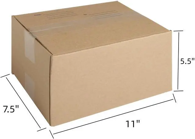 Alt view image 5 of 7 - 11x7.5x5.5" Shipping Boxes 30 Pack, Corrugated Cardboard Mailers | Sturdy corrugated cardboard easy fold kraft surface fits shoes toys books ideal for moving storage shipping