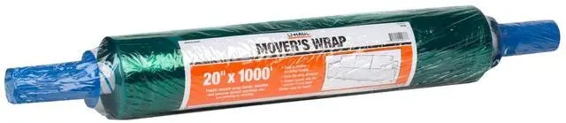 Main image of Mover's Stretch Plastic Wrap - Bind, Bundle, Fasten, Protect, and Wrap Furniture and Home Goods - 20" x 1000'- 1 Roll