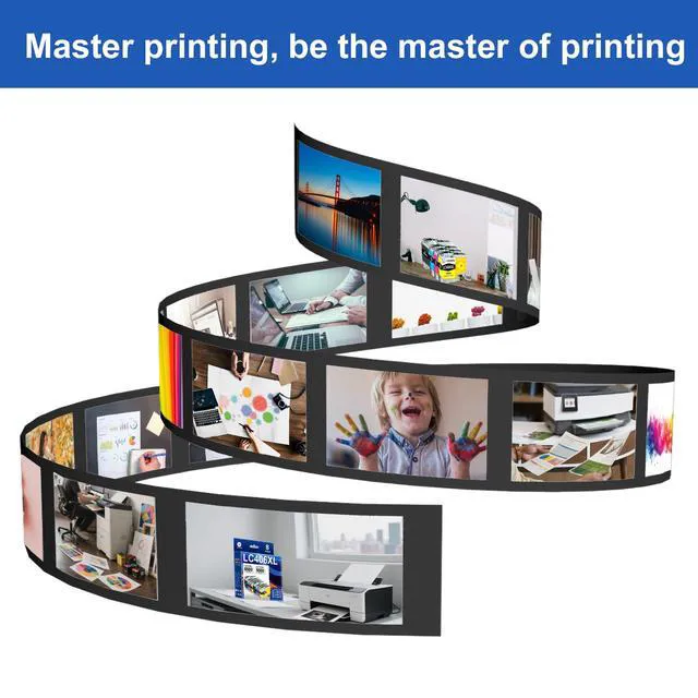Alt view image 7 of 7 - LC406XL Ink Cartridges 8 Pack High Yield Compatible for Brother LC406 MFC-J4335DW MFC-J4535DW MFC-J5855DW MFC-J6555DW MFC-J6955DW Printer 2Black 2Cyan 2Magenta 2Yellow